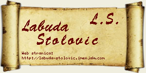 Labuda Stolović vizit kartica